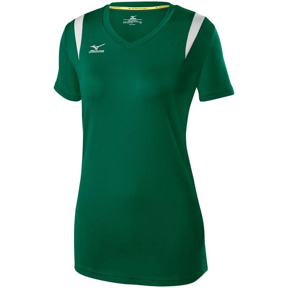 Jerseys Mizuno Balboa 5.0 Long Sleeve Mujer Verde/Plateadas Comprar AKLX-80173